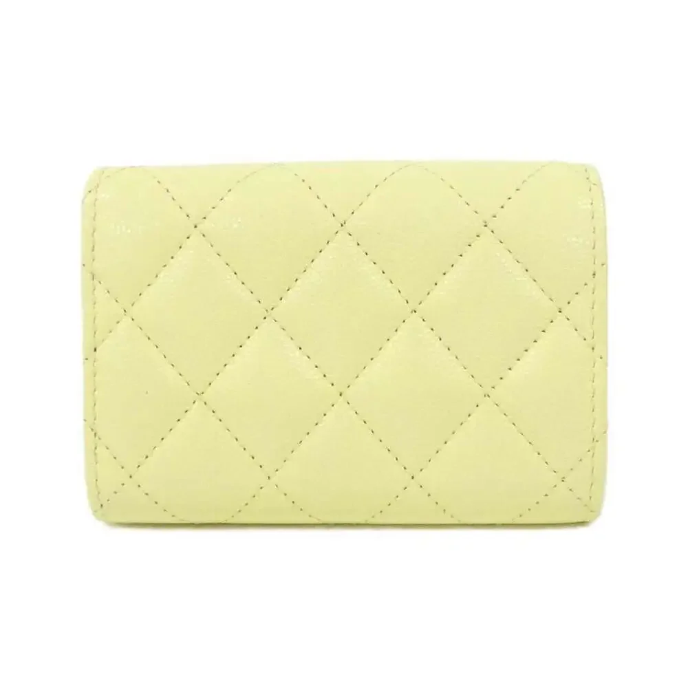 CHANEL Authentic Yellow Wallet